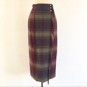 Vintage Lauren Ralph Lauren Blanket Wrap Skirt NWT
